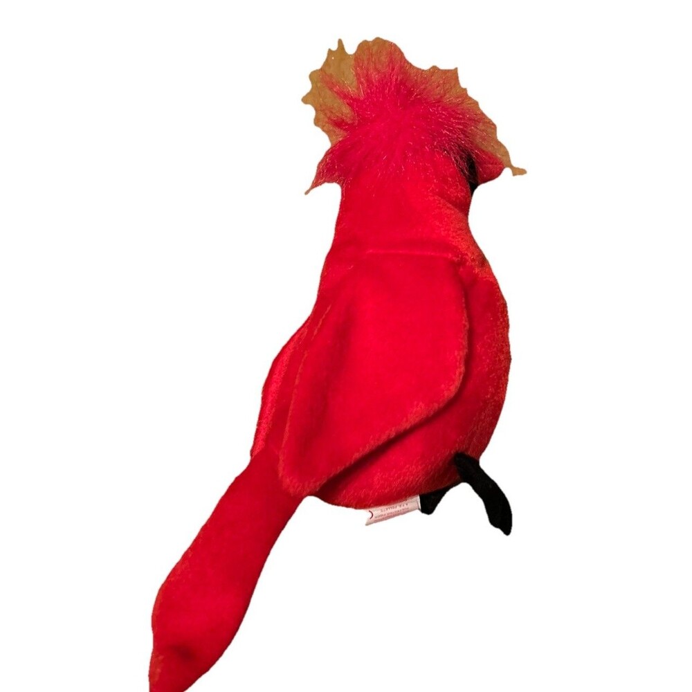 Ty Beanie Baby Mac the Cardinal DOB June 10, 1998 VG WITH TAGS